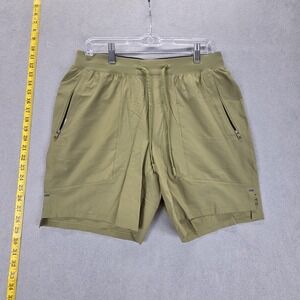 Lululemon Shorts Mens L Green License To Train Linerless Athletic Drawstring Zip